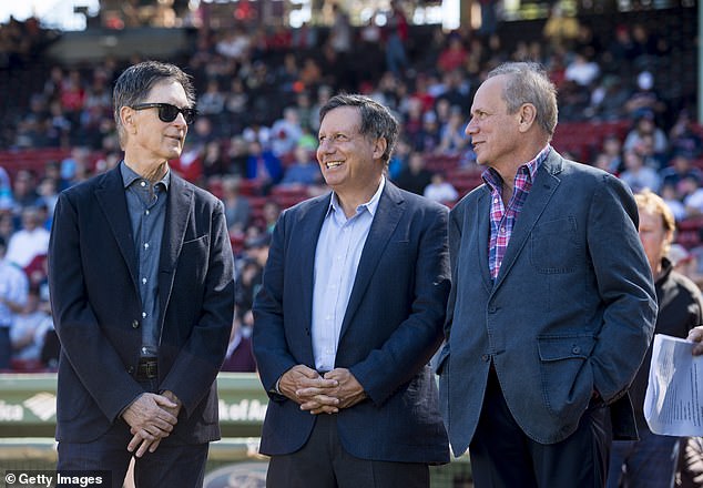 (From left to right): Boston Red Sox owner John Henry, chairman Tom Werner and Lucchino