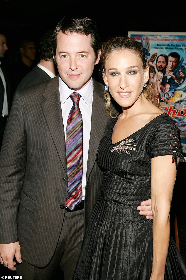 Matthew married current wife Sarah Jessica Parker, 58, in 1997 and the couple currently live in London while they both star in their play Plaza Suite (pictured in 2004).