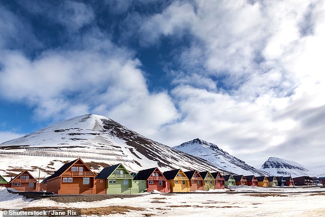 Longyearbyen is the closest town to the North Pole - only 2,400 people live in the small settlement and the climate is 'unpredictable'