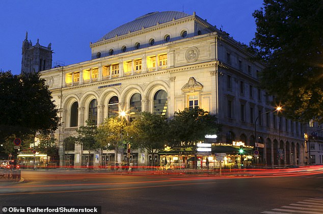 Theatergoers left Paris's Théâtre de la Ville (pictured) divided over the show and whether the audience's reaction had been acceptable, with both applause and boos at the end of the performance