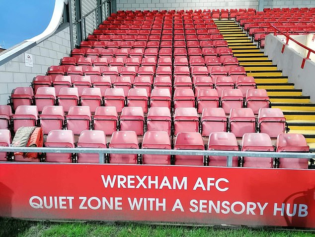 Fans in the zone can visit a small sensory room in the stand if the noise becomes too much