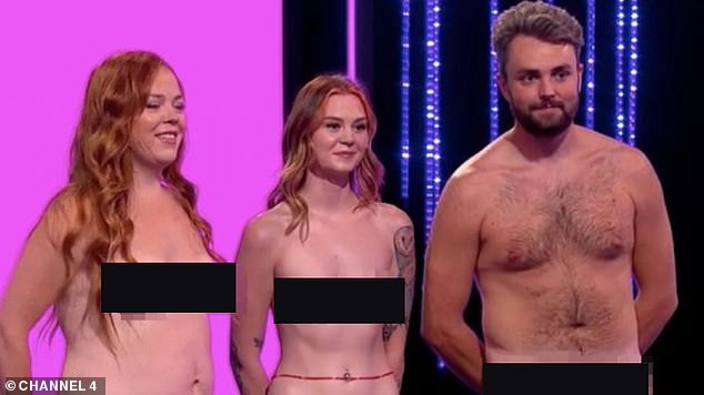 The presenter, 53, leads the dating show in which singletons strip naked in successive rounds for a chance to win a date with the contestant.