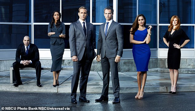 Earlier this year, it was reported that a spin-off series titled Suits: LA was in the works - four years after the original show (cast pictured) came to an end