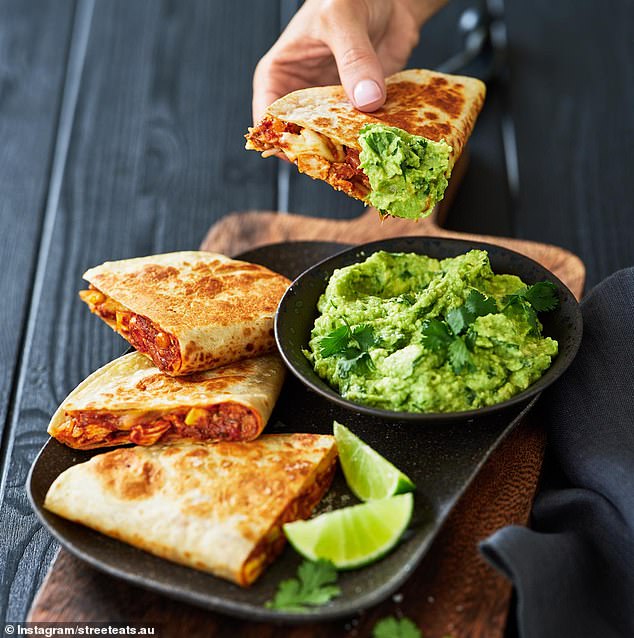 Two additional options are also available, including Mexican Chipotle Chicken Quesadillas and Mexican Bean and Cheese Quesadillas