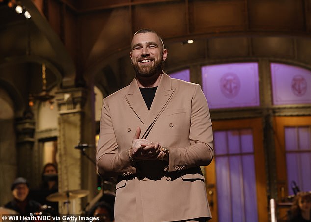 Kelce co-hosted Saturday Night Live and starred in several TV commercials in 2023