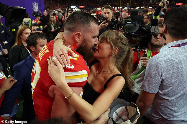 His relationship with pop star Taylor Swift further boosted Kelce's popularity last year