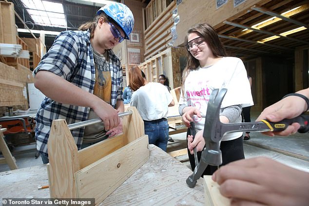 There was a 23 percent increase in the number of students studying construction trades in 2023 compared to the previous year