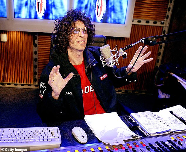 Stern was pictured behind his console during his first broadcast on satellite radio in 2006