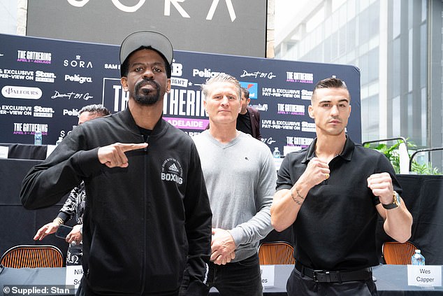 Jamel Herring and Jackson England battle for the WBO super featherweight world title