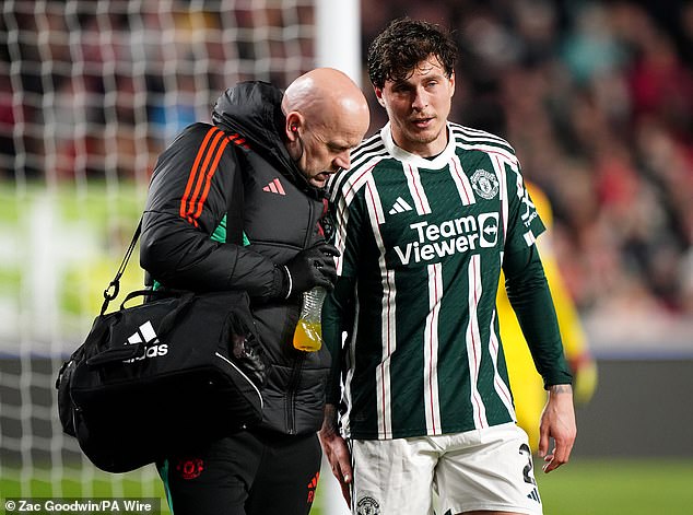 Victor Lindelof is sidelined again as Manchester United's injury problems persist