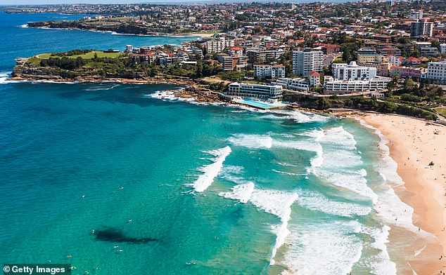 Hydrofoiling is banned on some of Sydney's most popular beaches, including Bondi (pictured)