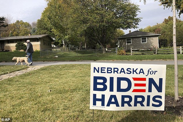 Biden lost Nebraska statewide in 2020 but won the state's second district, giving him one of the state's electoral votes.  He won the presidency with a total of 306 electoral votes