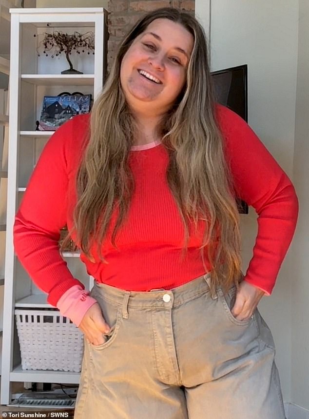 The digital creator, now 34, started feeling more comfortable with her facial hair and started sharing her story online