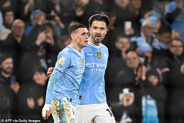 Jack Grealish told Foden his goal reminded him of Rooney as they celebrated the fourth of the night