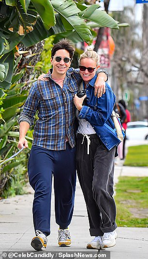 Although they have been together for almost three years, the lovebirds acted like newlyweds as they hugged and giggled at their latest sighting.