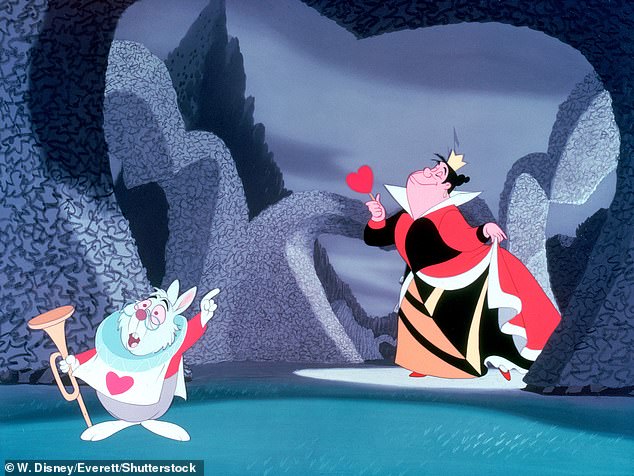 Rita's character has been featured in numerous adaptations of Carroll's Alice stories, although two of the most famous versions came from the 1951 animated Disney adaptation, Alice In Wonderland (pictured), which was voiced by Verna Felton.