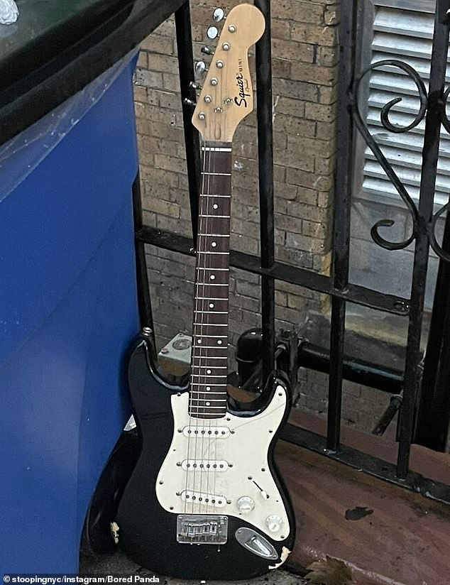 This impressive guitar was also up for grabs - and any aspiring musician will undoubtedly be happy to come across it