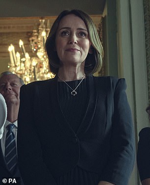 Keeley Hawes plays Prince Andrew's former personal secretary, Amanda Thirsk