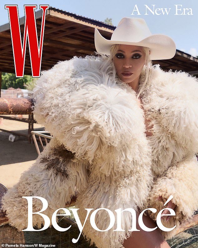 Last week she wore a white cowgirl hat for the digital cover of W magazine