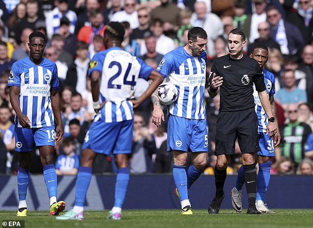 Brighton's combined statistics of mistakes leading to shots and goals put them at the top of the table