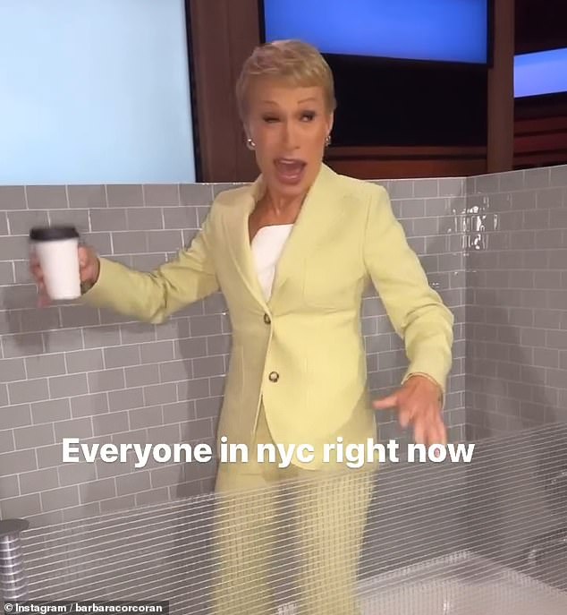 Real estate mogul Barbara Corcoran, 75, was one of the first to mock the situation on Instagram