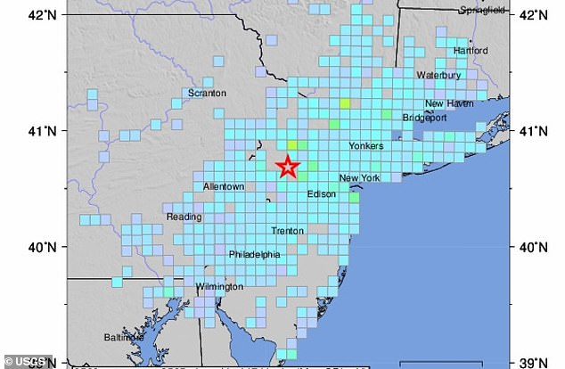 The US Geological Survey (USGS) reported that the earthquake occurred near Lebanon, New Jersey