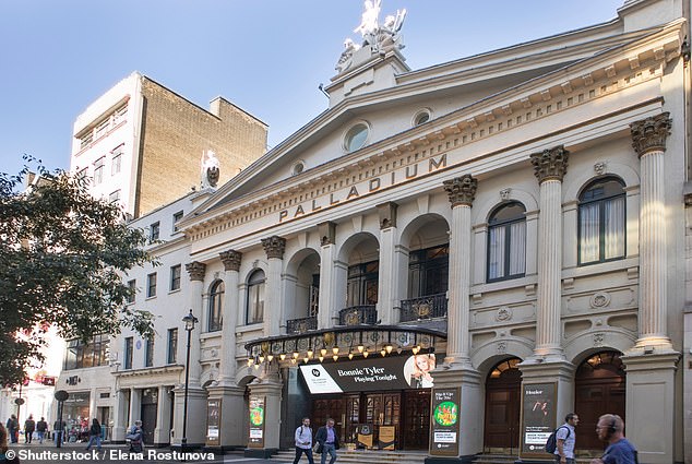 The Palladium has a capacity of 2,286 people spread over three levels, but less than a third of the seats are booked for her lecture