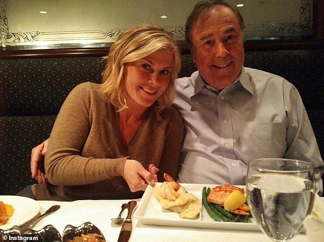 Alison, pictured here with father Stender, grew up in Los Angeles so she didn't have to move to pursue her acting dream