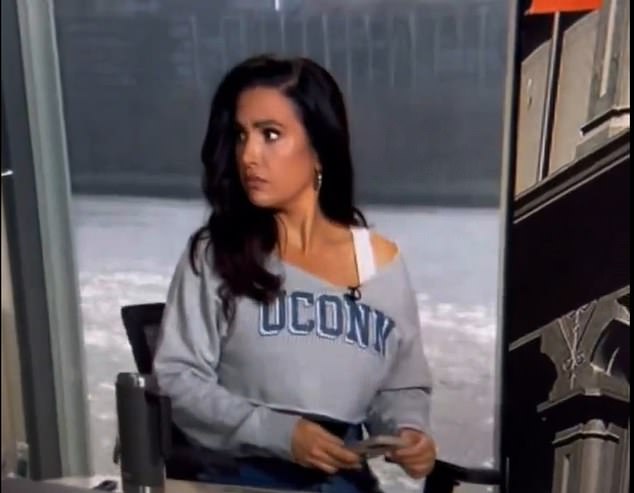 'First Take' host Molly Qerim also posted a clip of her shocked reaction to the quake