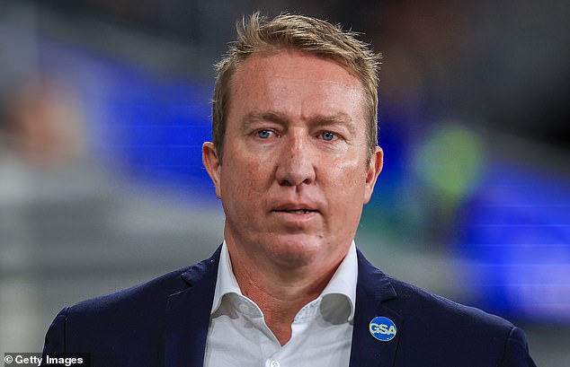 Roosters coach Trent Robinson lashed out late in the match for the crucial decision to sin Victor Radley for a hip drop