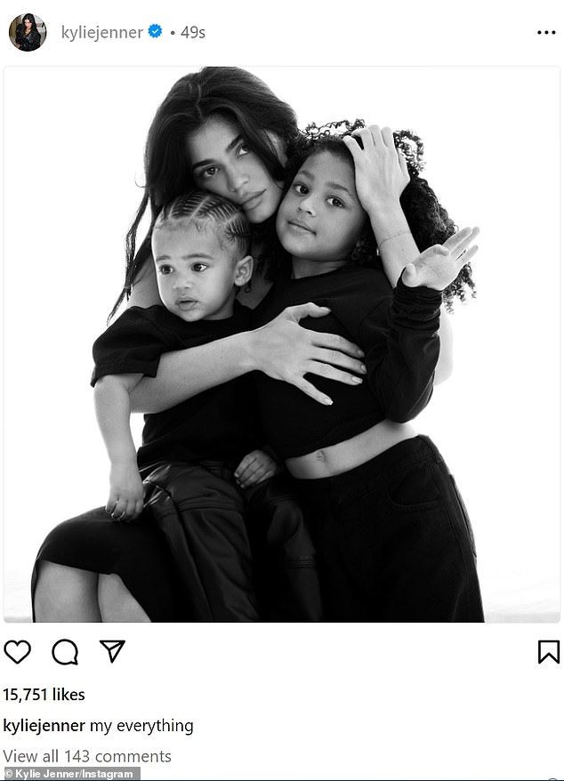 Her daughter Stormi is one of two children she shares with her ex, rapper Travis Scott.  The former couple, who had an on-again, off-again relationship from 2017 to 2022, are also parents to two-year-old son Aire Webster