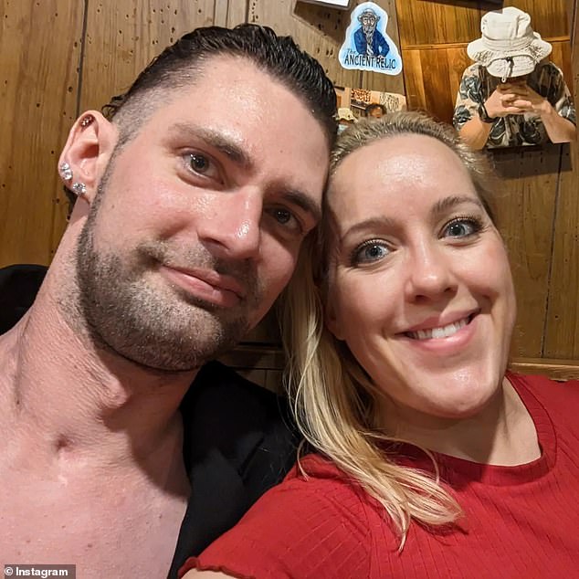 Pictured: Garwood's selfie with his wife Abigail