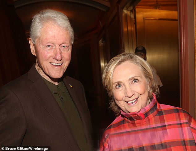 The incident occurred as Hillary was leaving the Music Box Theater, where she and her husband were watching a preview of the show 'Suffs' for which she is a producer.