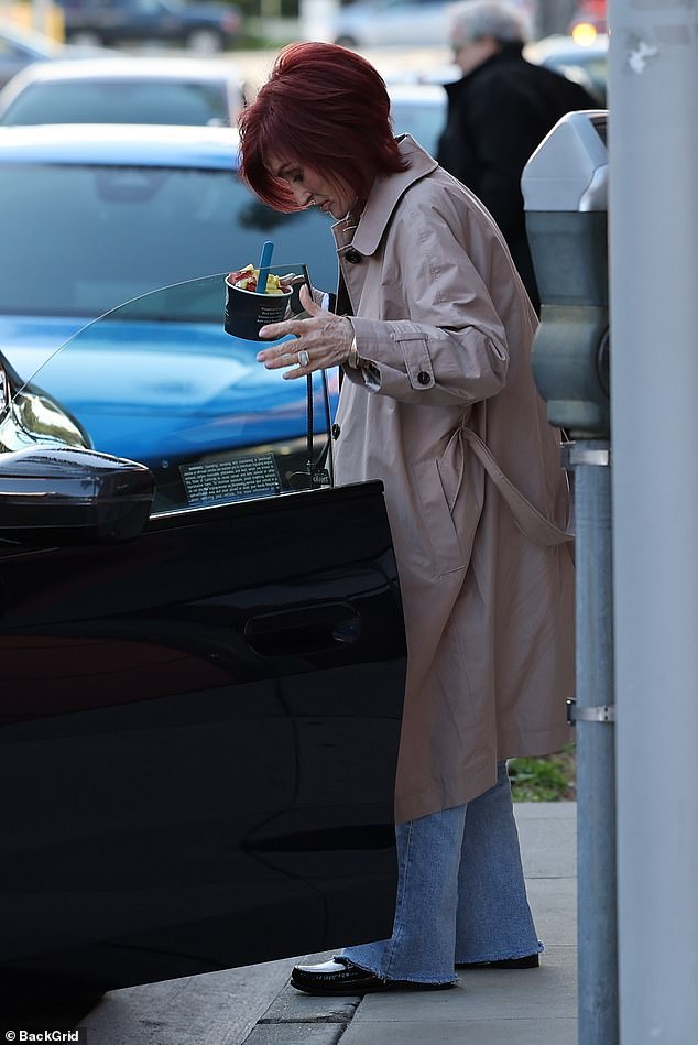 The former X Factor judge appeared in good spirits as she strolled the streets of Beverly Hills after returning to the US following her appearance on Celebrity Big Brother