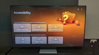 Accessibility quick map on LG webOS 24