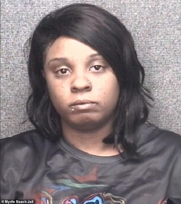 Her mother, Destiny Morgan, who was initially charged with neglect for the death before the charges were later dropped (seen in her mugshot), has filed a lawsuit against the resort over a number of safety deficiencies.