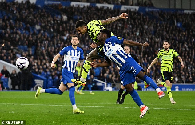 Gabriel Jesus won a penalty late in the first half but was too wasteful in front of goal