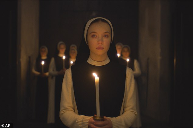 In the horror film Immaculate, out this month, Sweeney plays a pregnant nun