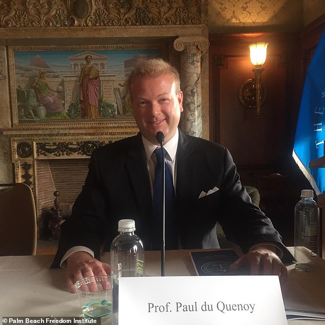 Paul du Quenoy (pictured), president of Florida think tank Palm Beach Freedom Institute, hit back at critics who said Americans are leaving Florida