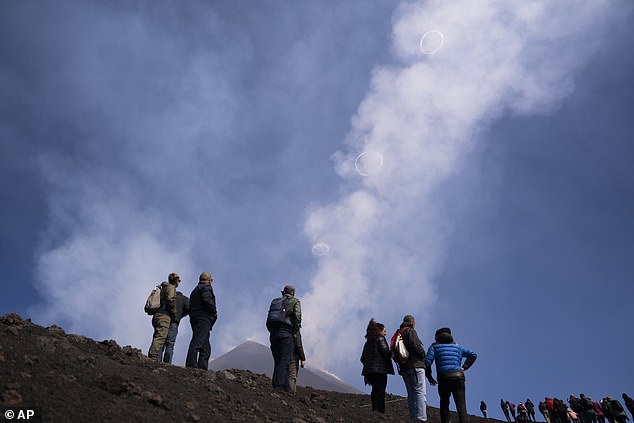 The result of these hot volcanic gases suddenly escaping from the circular opening in short pulses is what creates the ring shape