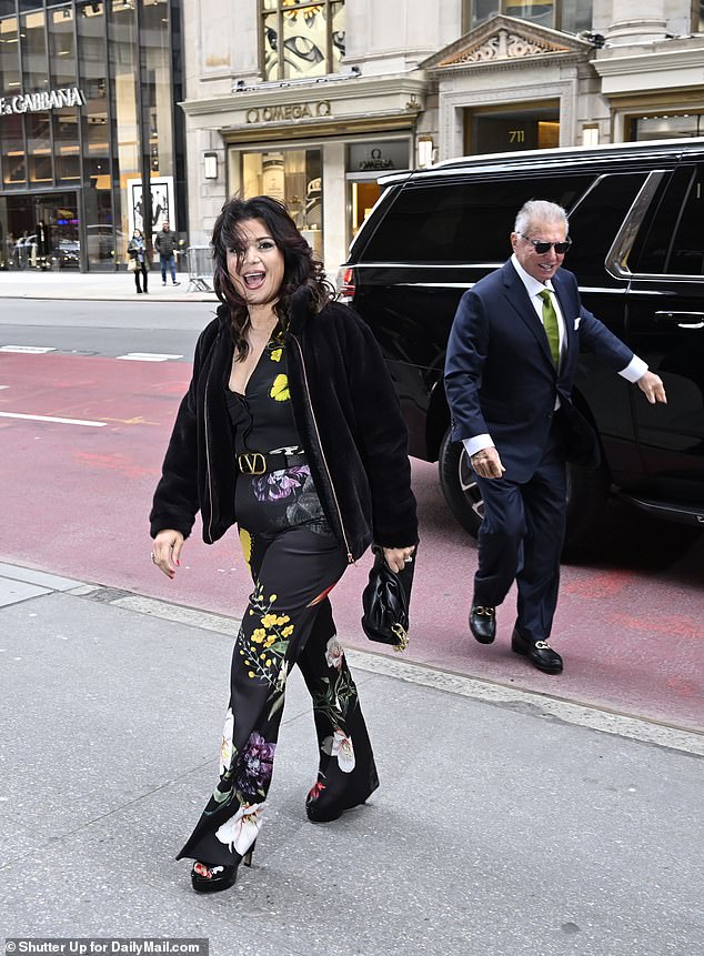 The View host Ana Navarro wore a floral jumpsuit to the couple's church ceremony