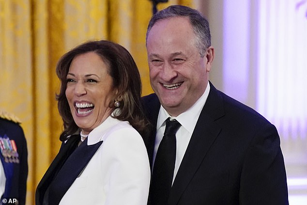 During the phone call, Kamala Harris expressed her best wishes on behalf of herself and husband Doug Emhoff