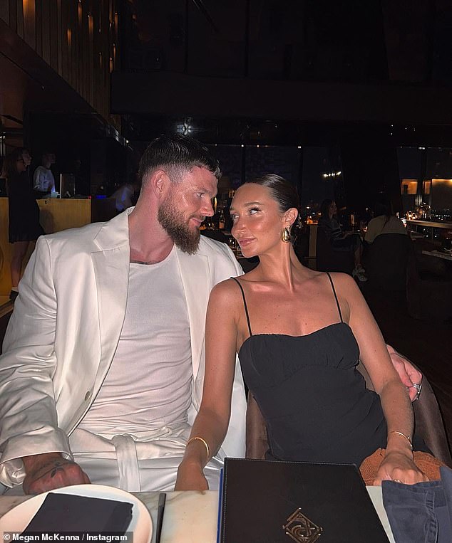 Megan McKenna and her footballer fiance Oliver Burke shared the happy news Thursday that they were expecting their first child together