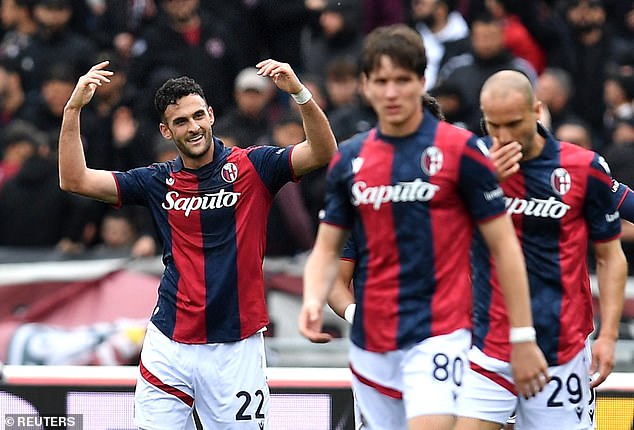 Motta's team from Bologna is surprisingly on course to qualify for the Champions League in Italy