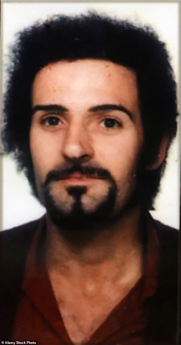 Gwen said when she met dangerous prisoners like Peter Sutcliffe (pictured) she 'just saw a middle-aged man' who said there was 'nothing to see'