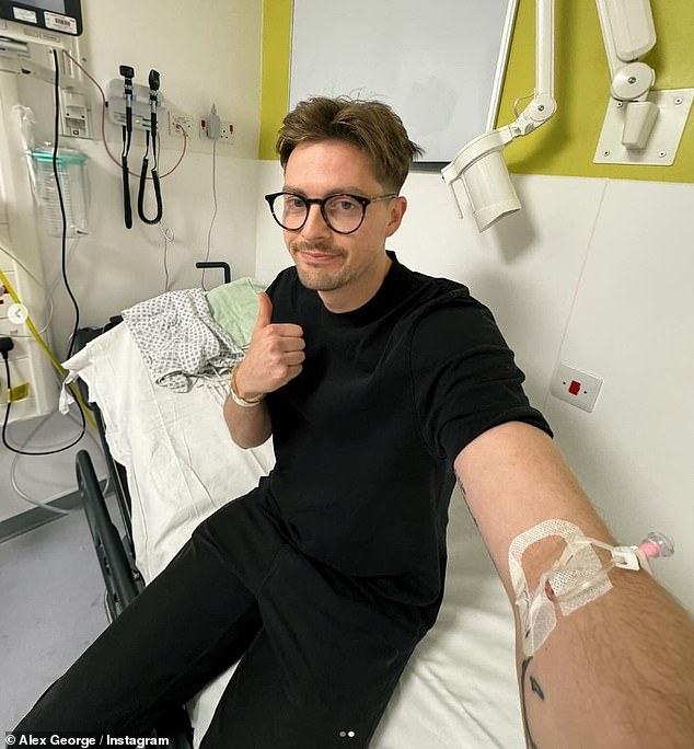 After his second hospital visit, Alex explained that despite two procedures and a steroid treatment on Monday, his throat started to swell and get worse again.