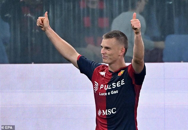 Inter's first choice as striker for the summer is Genoa's Albert Gudmundsson