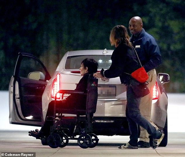 Minnelli, who has required a wheelchair in recent years, was photographed returning home after a night out with friends in LA