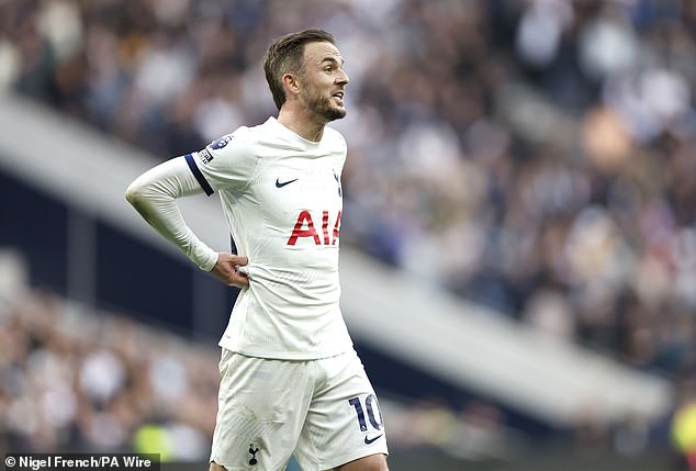 Although a VAR check took place, Tottenham star Maddison was not punished for the incident