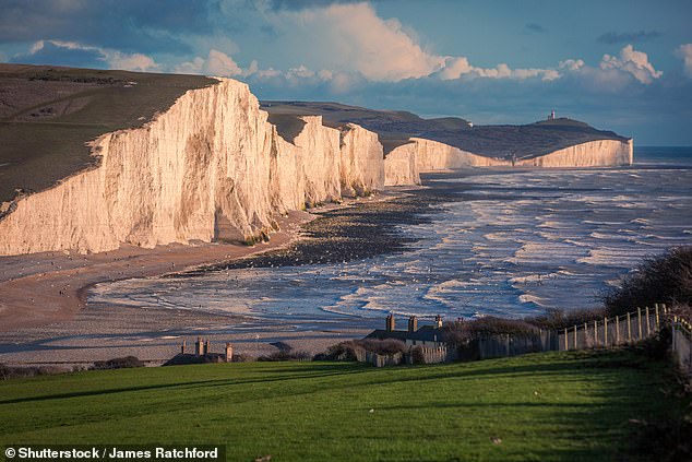 Seven Sisters National Park of which Birling Gap is part.  The cliff where the photo was taken is also just two miles from where two cliffs recently collapsed (stock image)